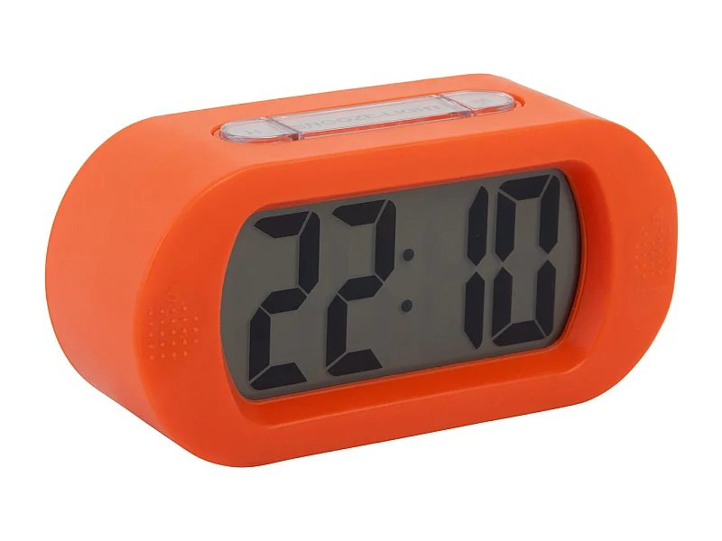 Réveil en gomme - Orange vif