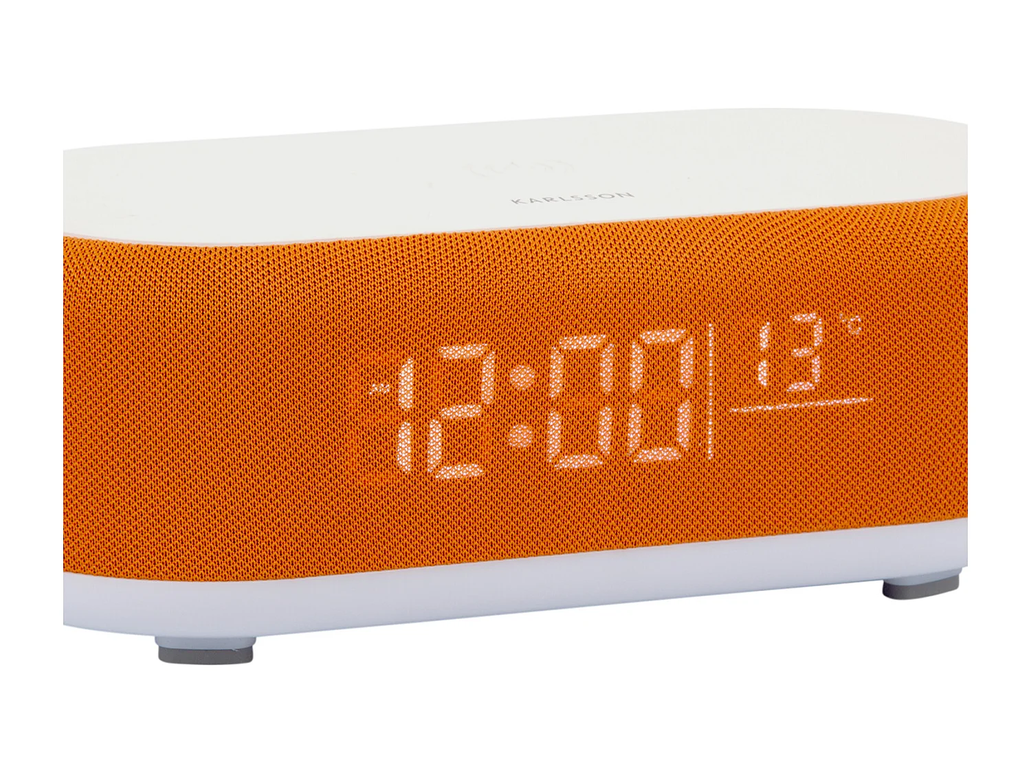 Réveil Vogue avec chargeur et Bluetooth - Orange vif