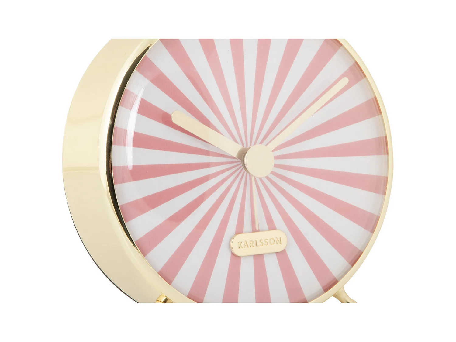 Réveil Candy Swirl - Flamant rose et blanc