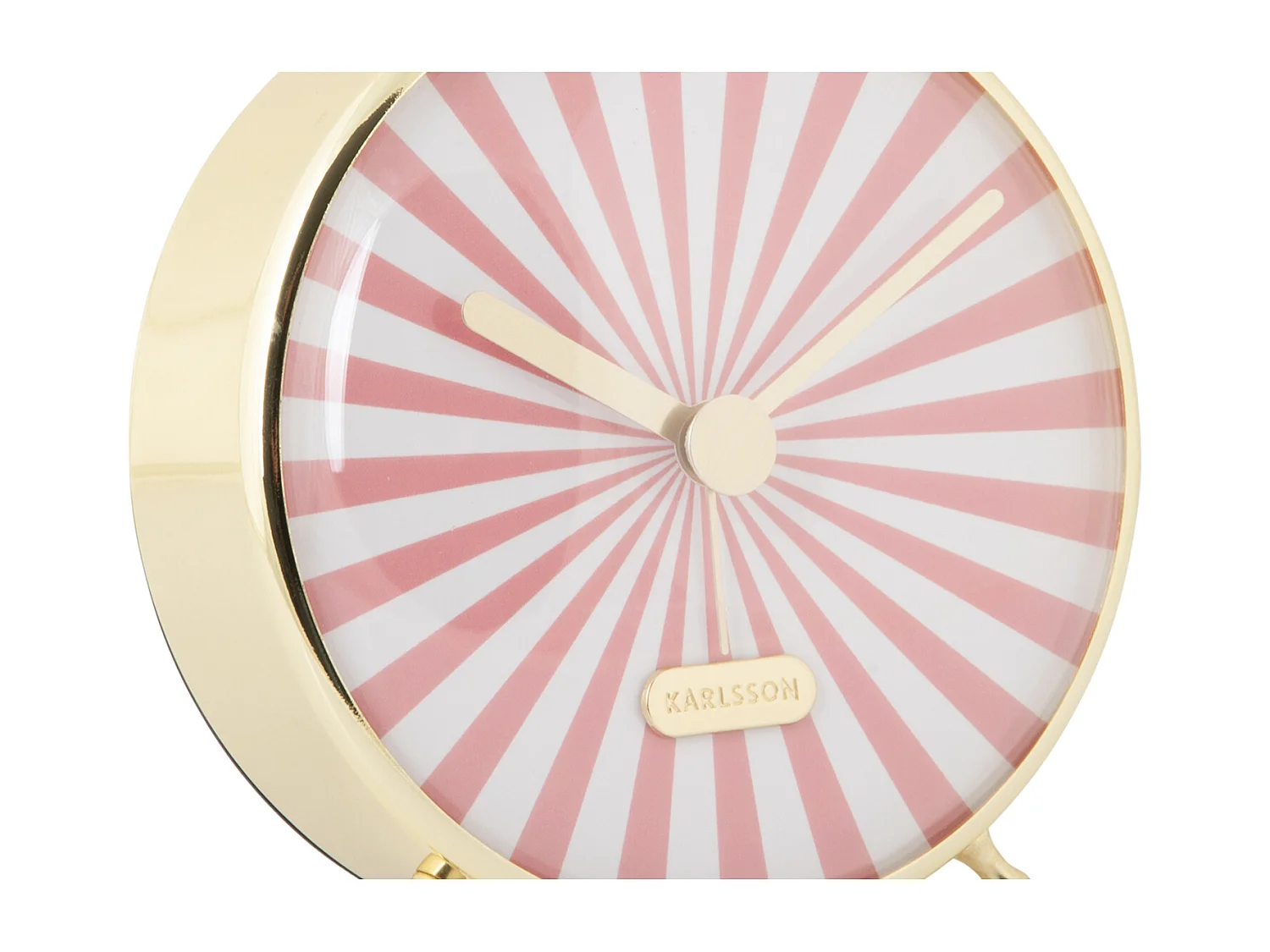 Réveil Candy Swirl - Flamant rose et blanc