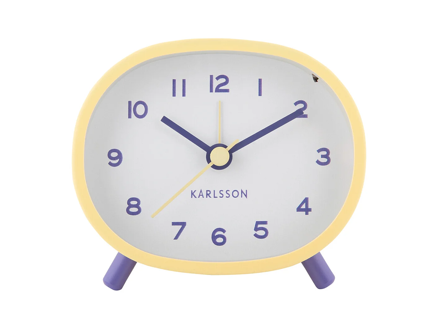 Réveil Cheeky Oval - Jaune doux