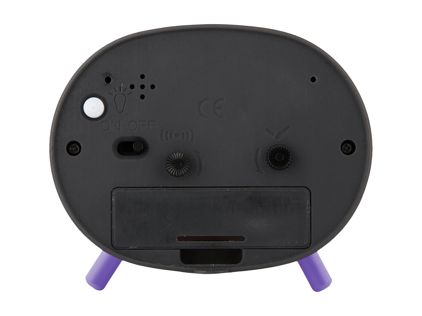 Réveil Cheeky Oval - Jaune doux