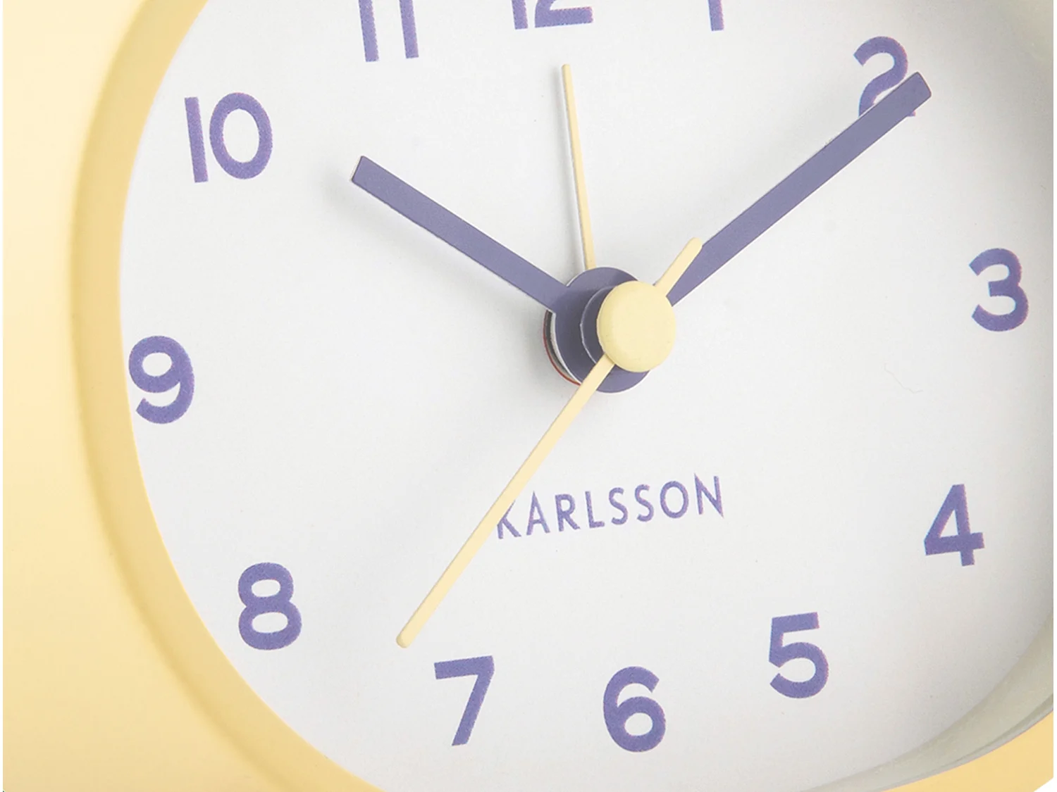 Réveil Cheeky Oval - Jaune doux