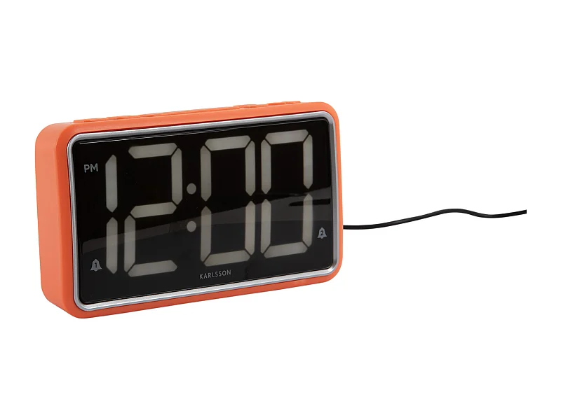 Réveil New Retro - Orange vif