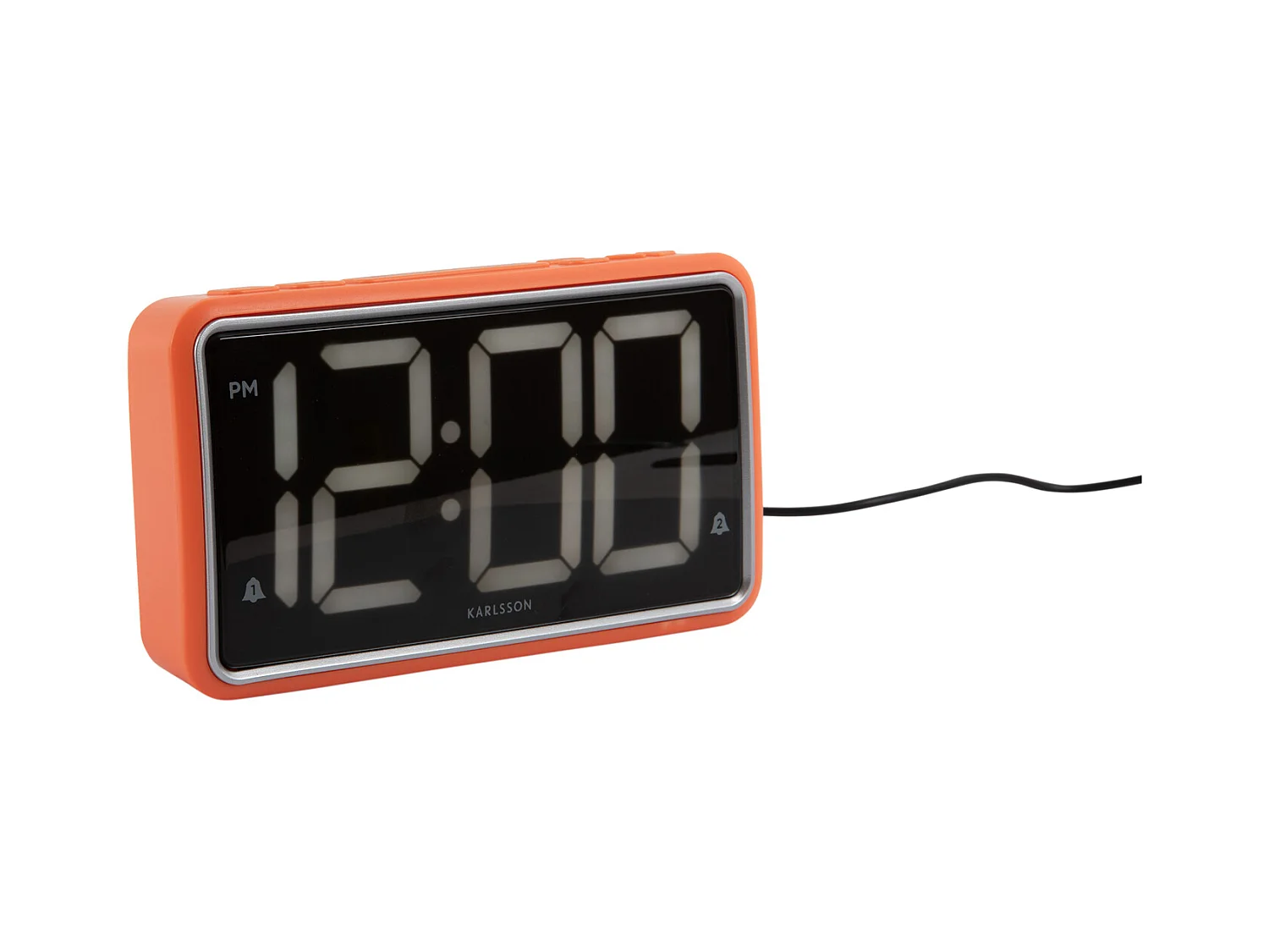 Réveil New Retro - Orange vif