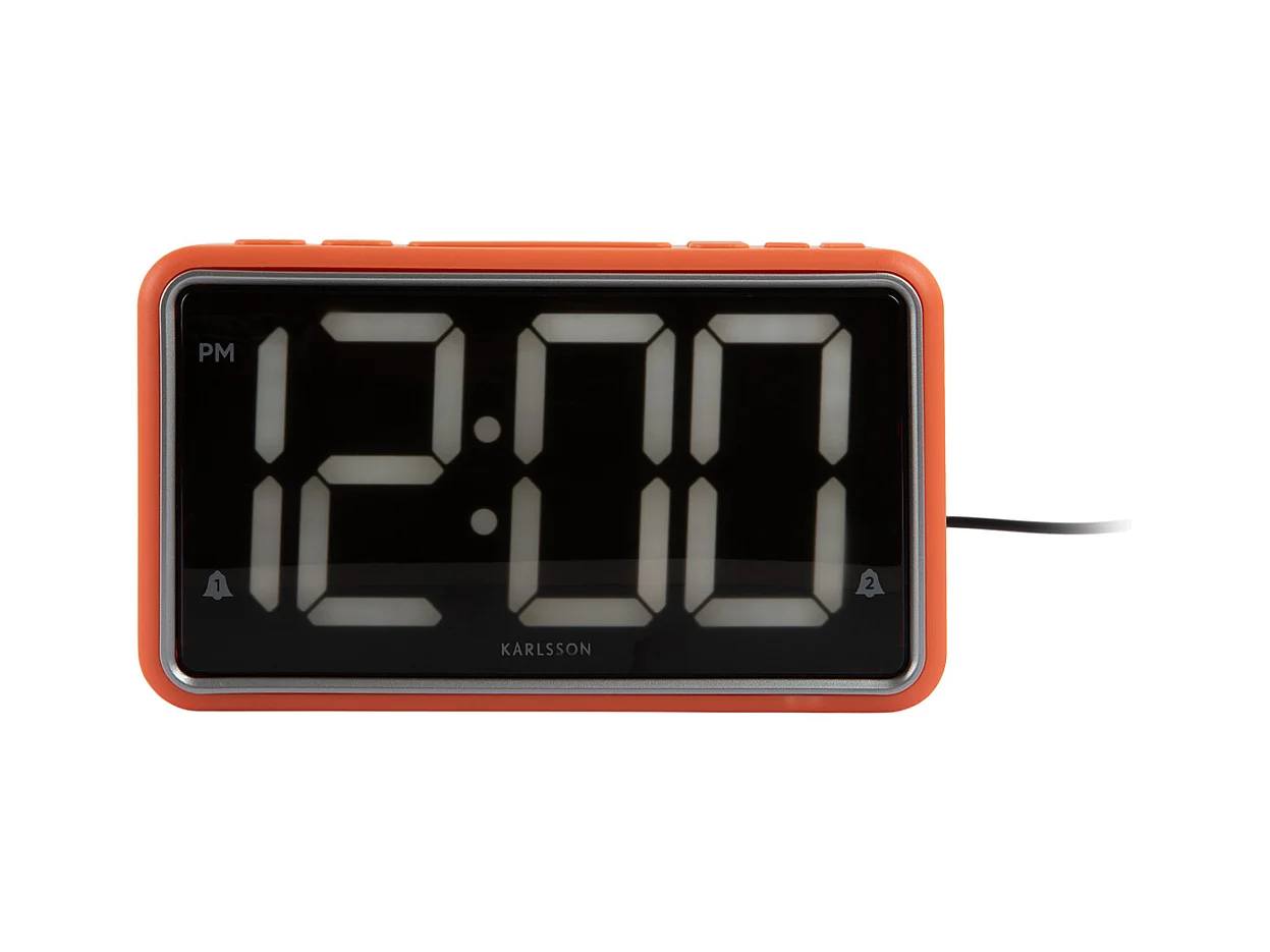 Réveil New Retro - Orange vif