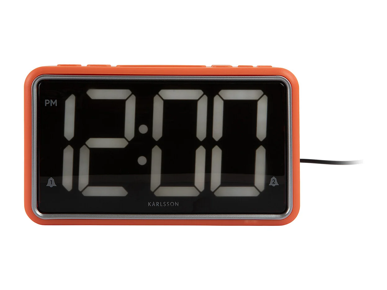 Wekker New Retro - Helderoranje