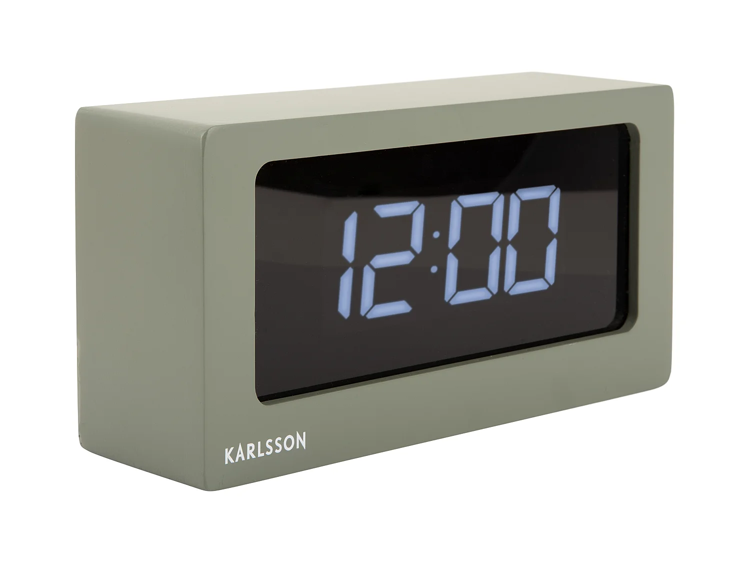 Reloj despertador LED en caja - Gris cálido