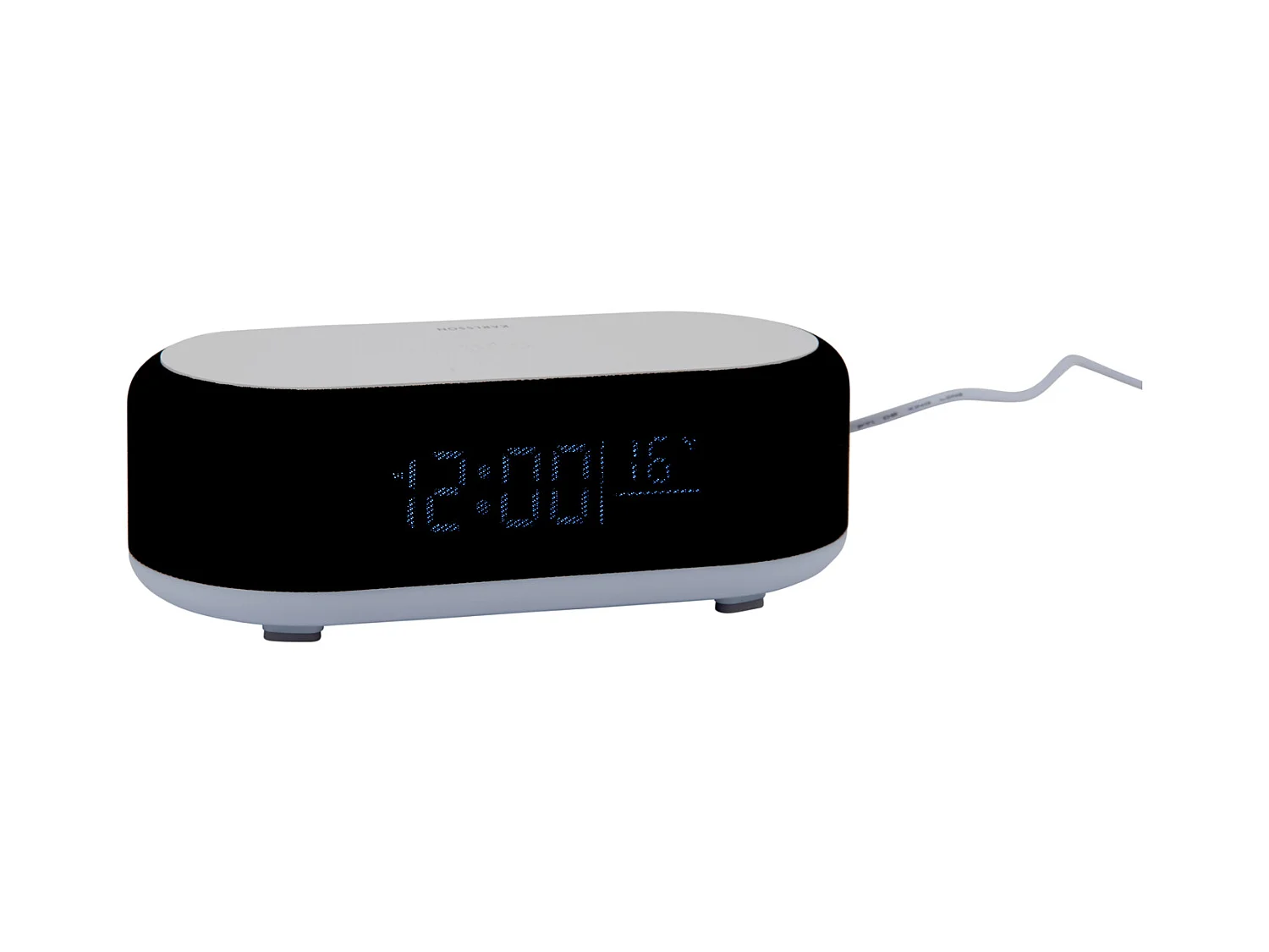 Réveil Vogue avec chargeur et Bluetooth - Noir