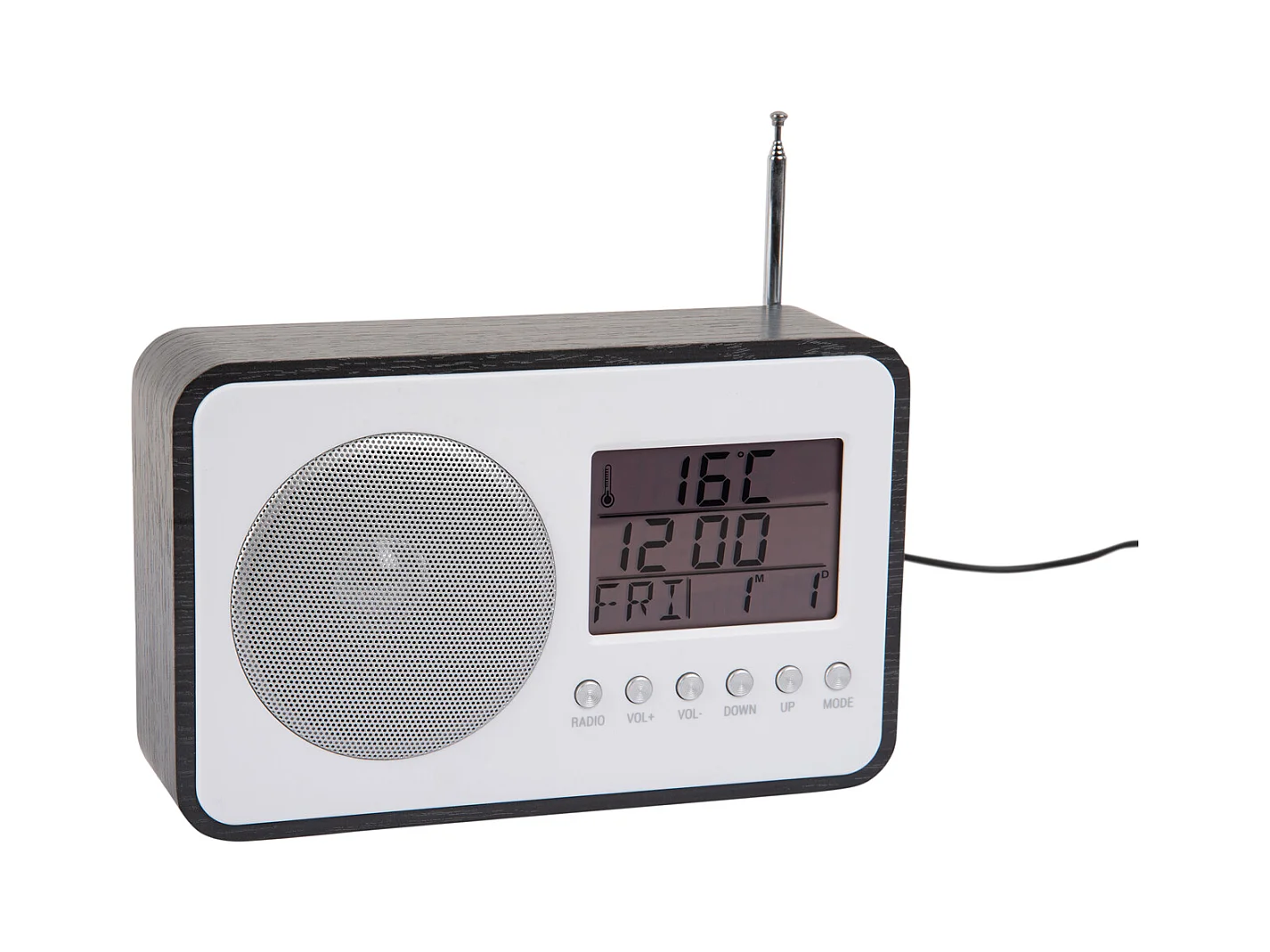 Radio-réveil FM - Noir