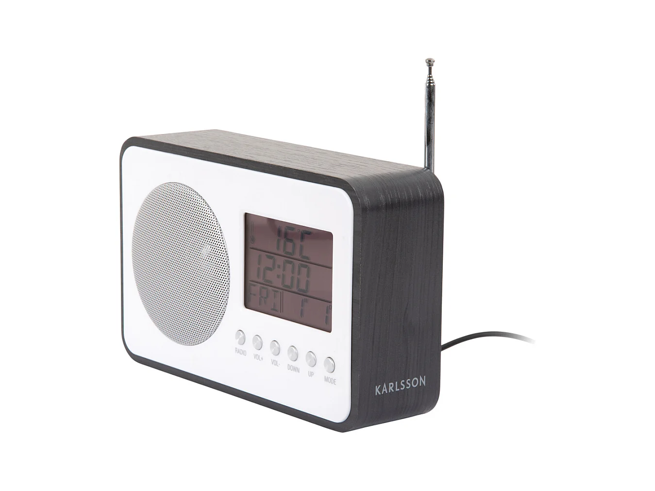 Radio-réveil FM - Noir