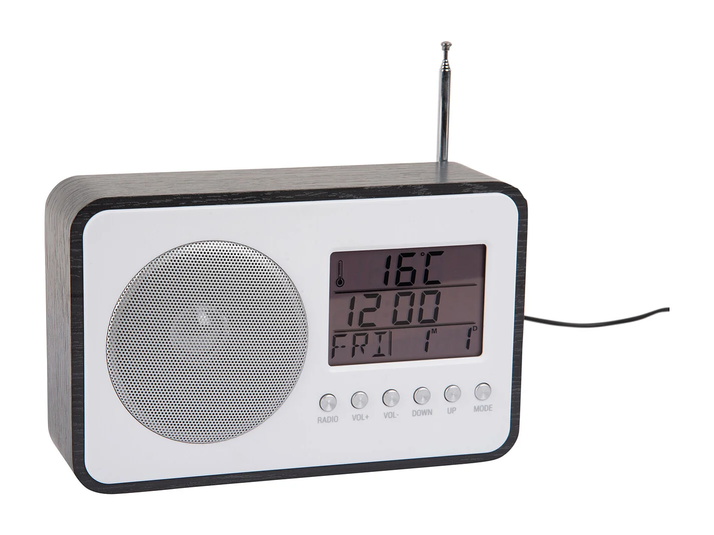 Radio-réveil FM - Noir