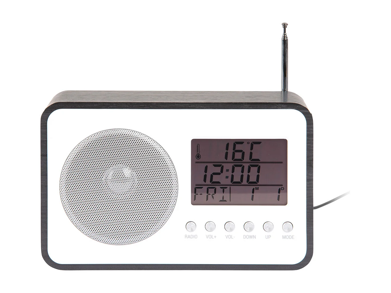 Radio-réveil FM - Noir