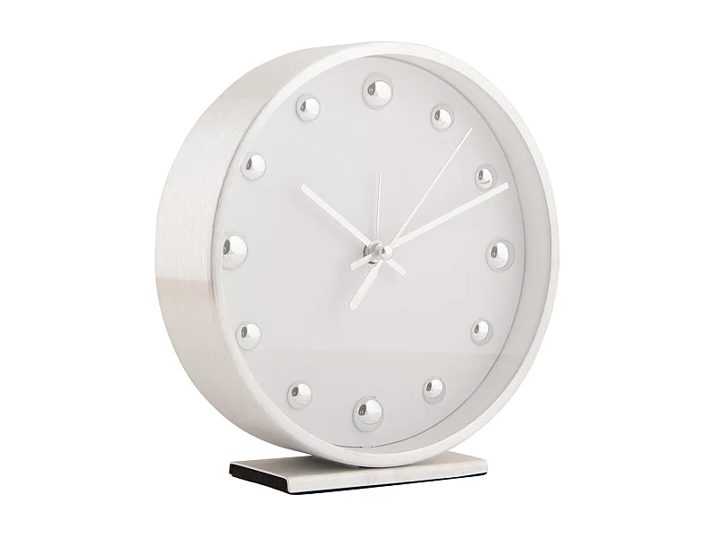 Despertador con puntos brillantes - Blanco