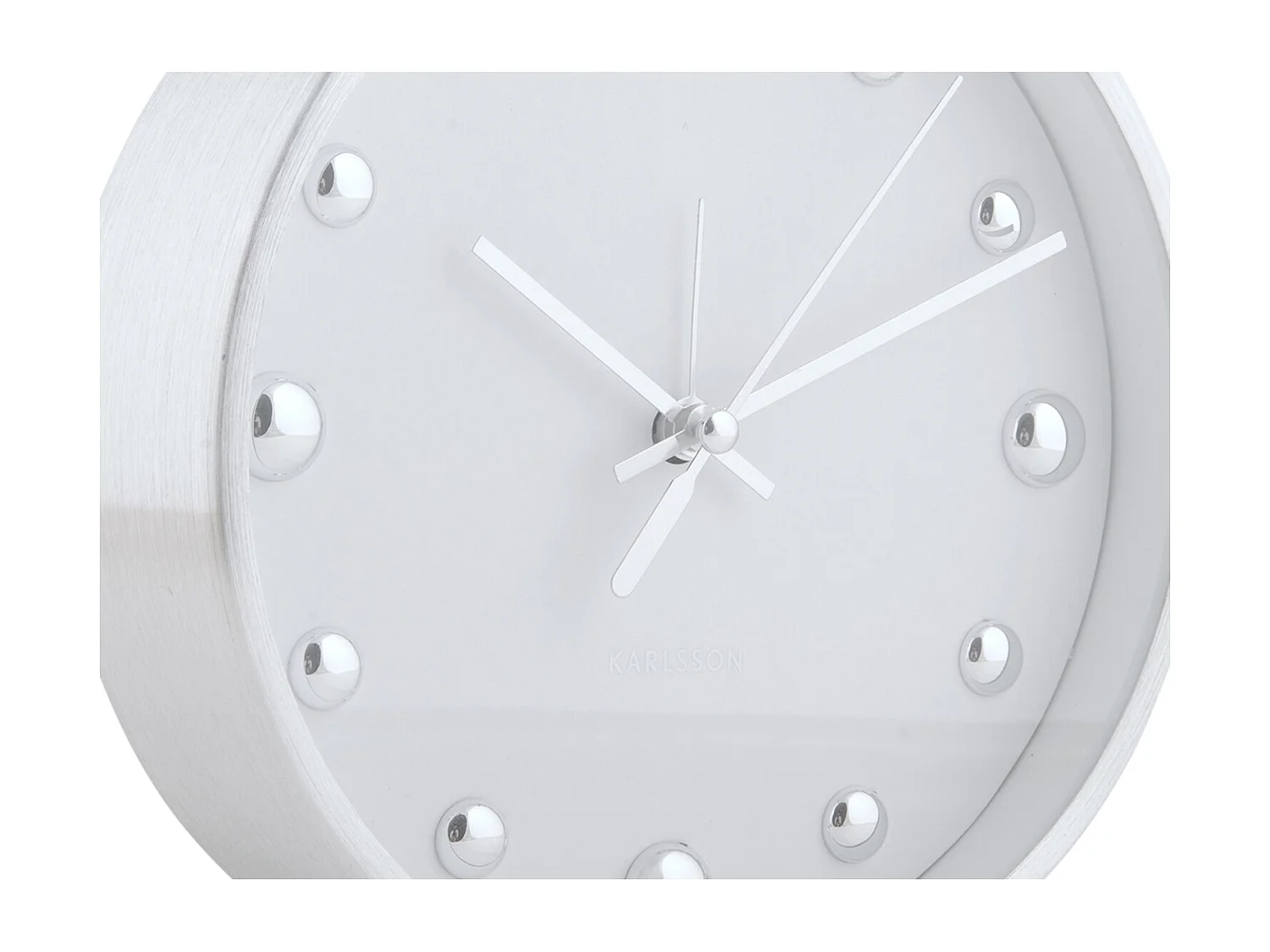 Despertador con puntos brillantes - Blanco