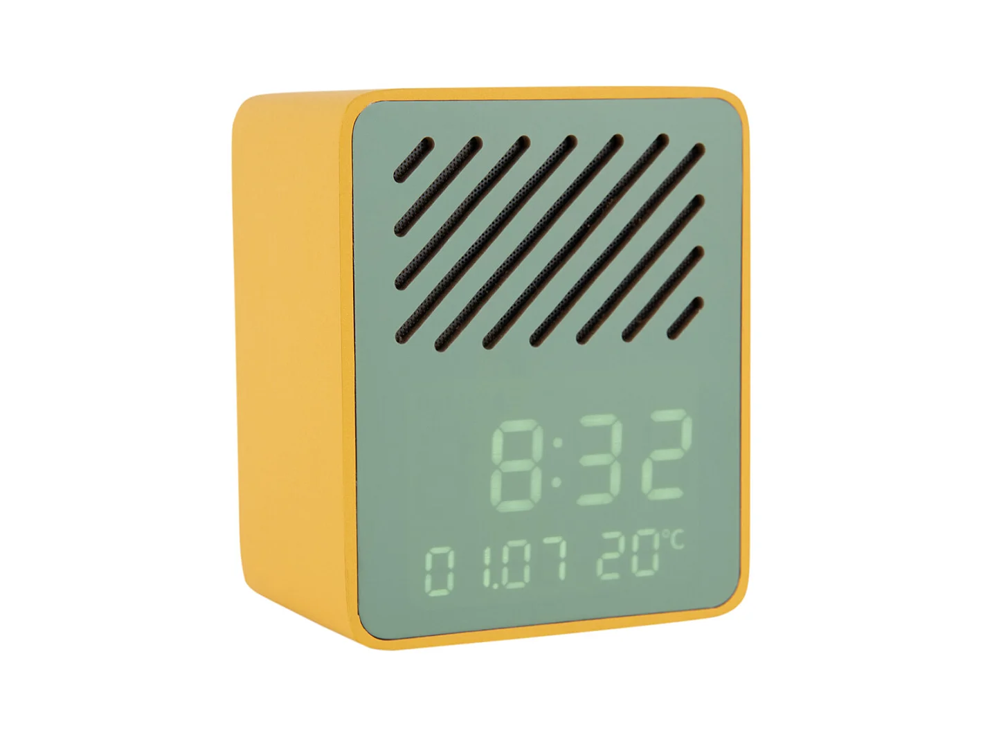 Réveil Funky Vibes Bluetooth Speaker - Jaune vif et vert