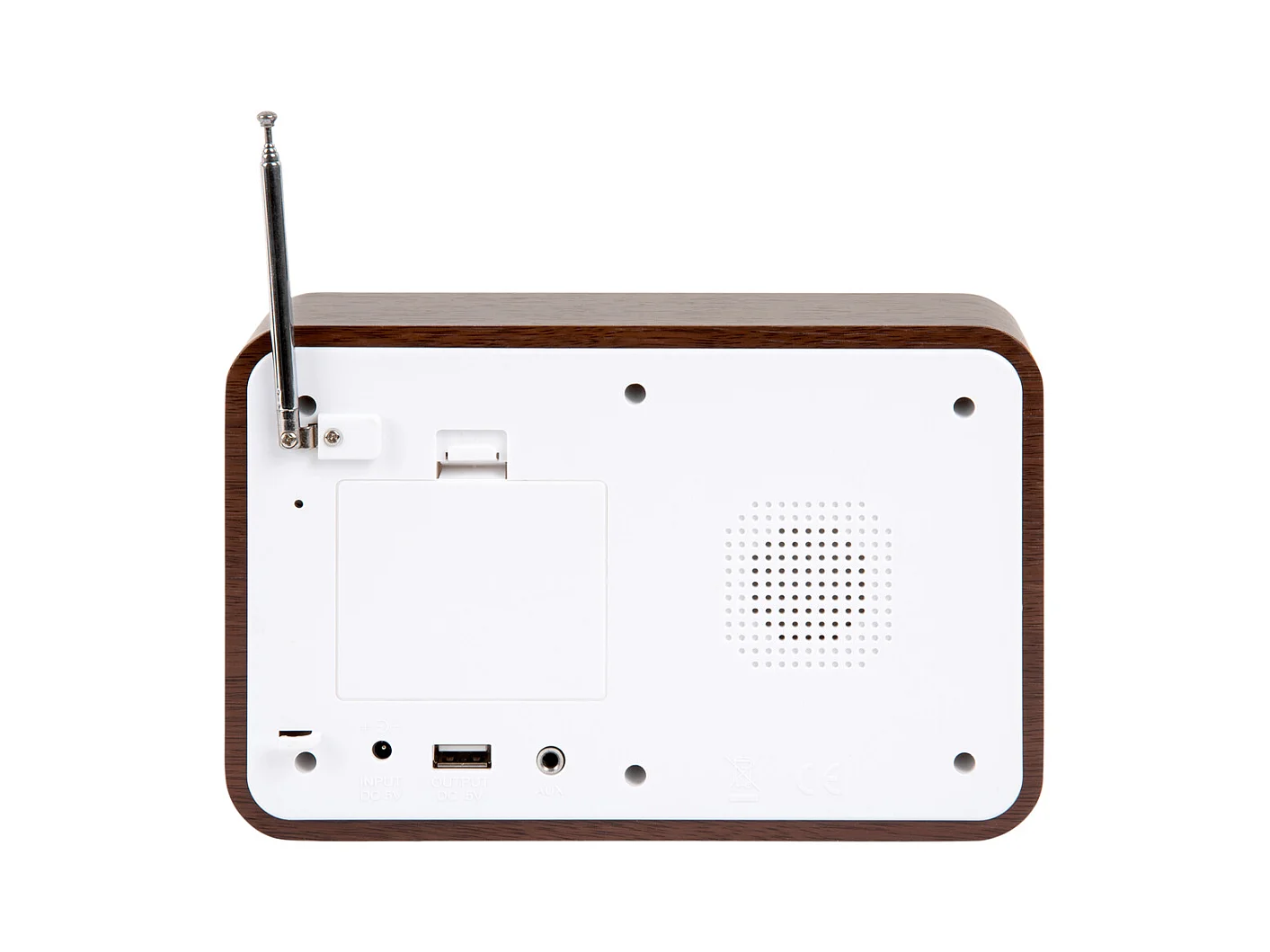 Radio-réveil FM - Bois foncé