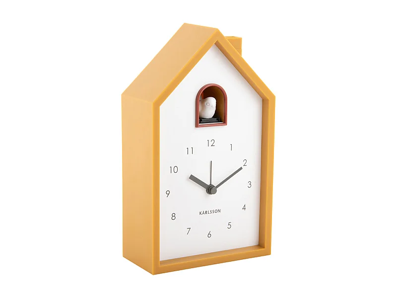 Wekker Modern Cuckoo - Okergeel