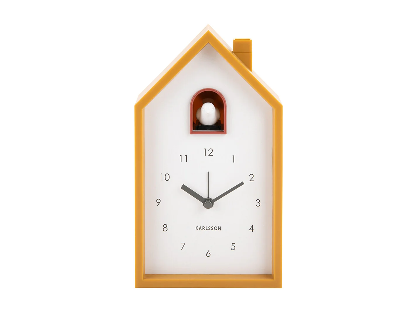 Wekker Modern Cuckoo - Okergeel