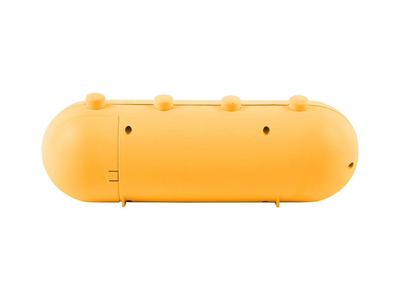 Réveil rétro à tube et calendrier - Jaune vif