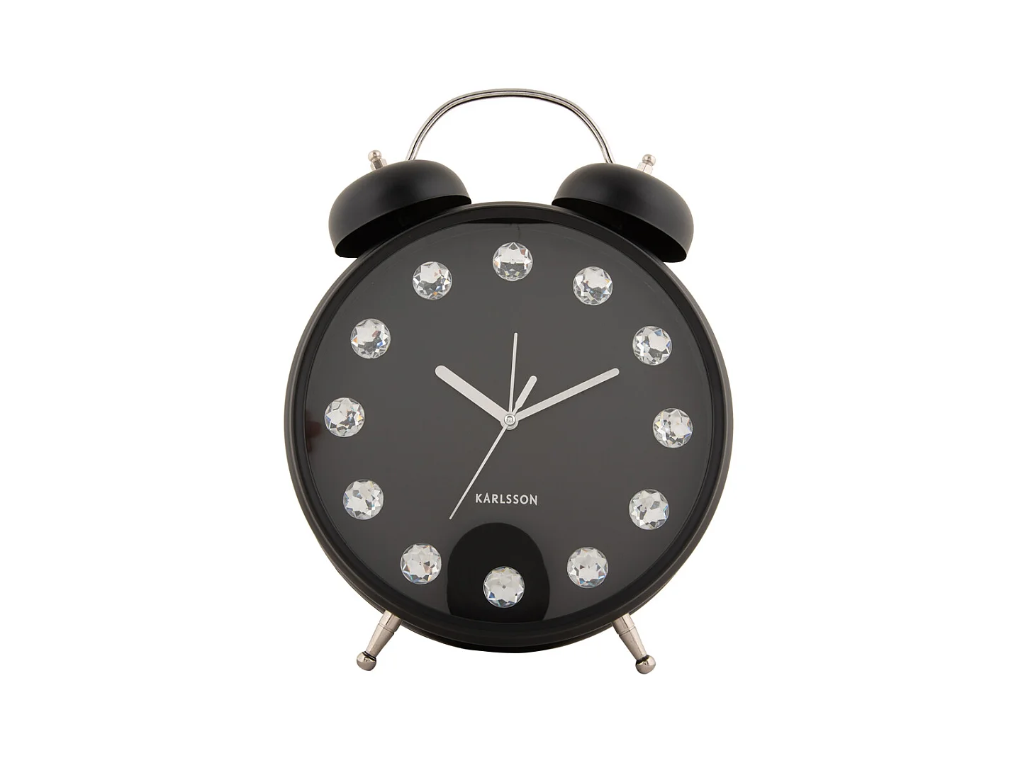 Réveil Glam Diamonds XL - Noir