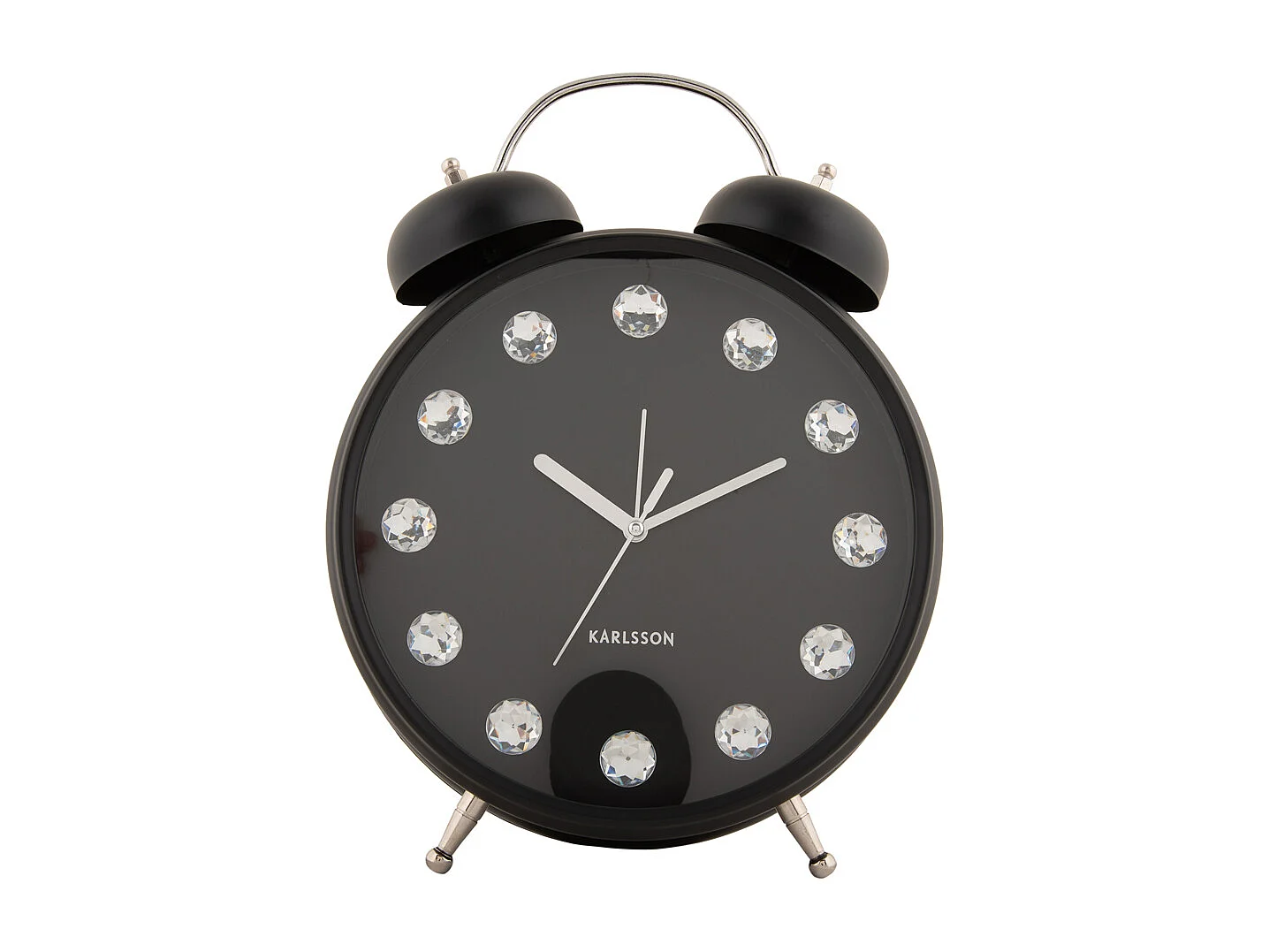 Despertador Glam Diamonds XL - Negro