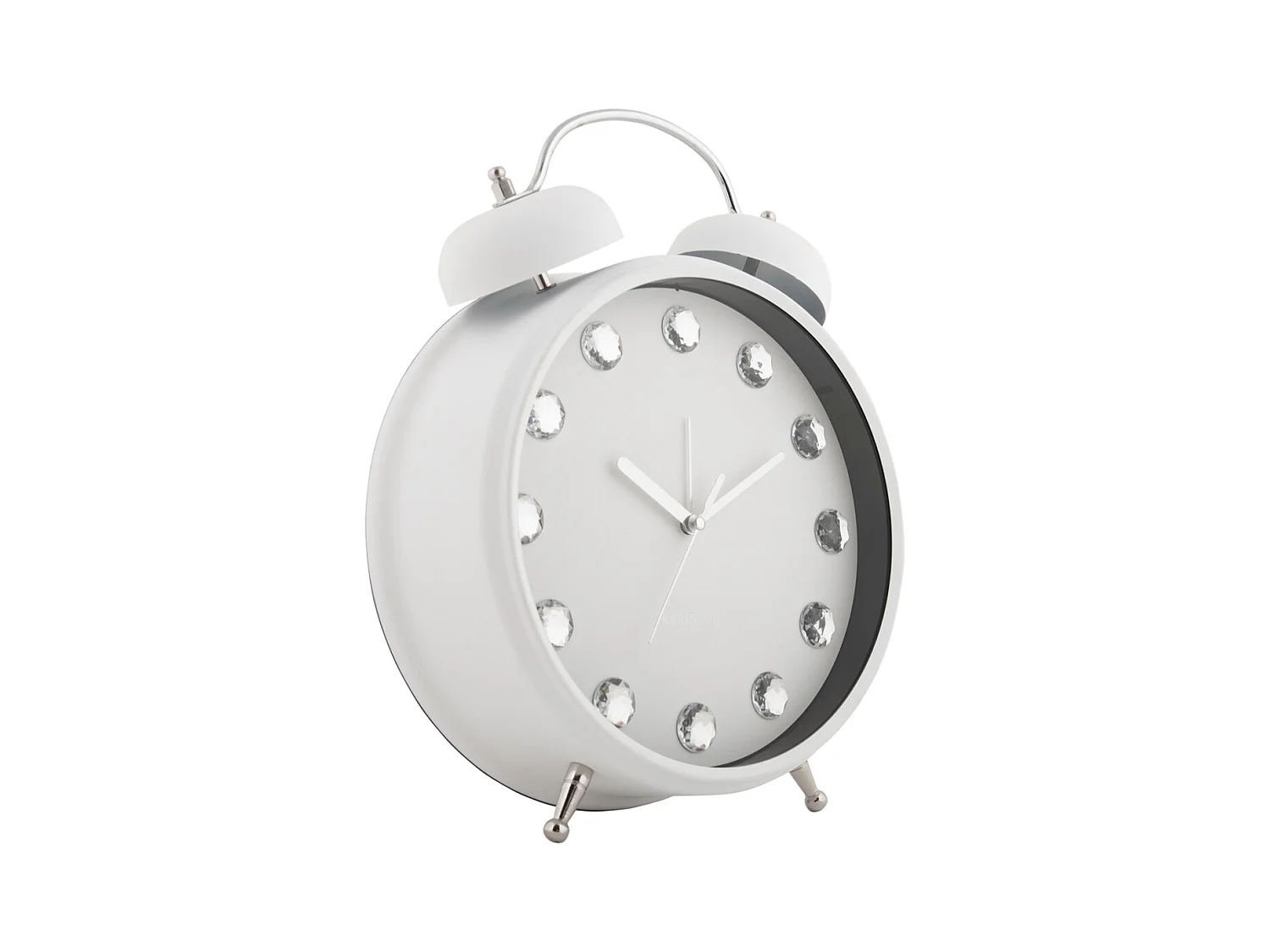 Despertador Glam Diamonds XL - Blanco