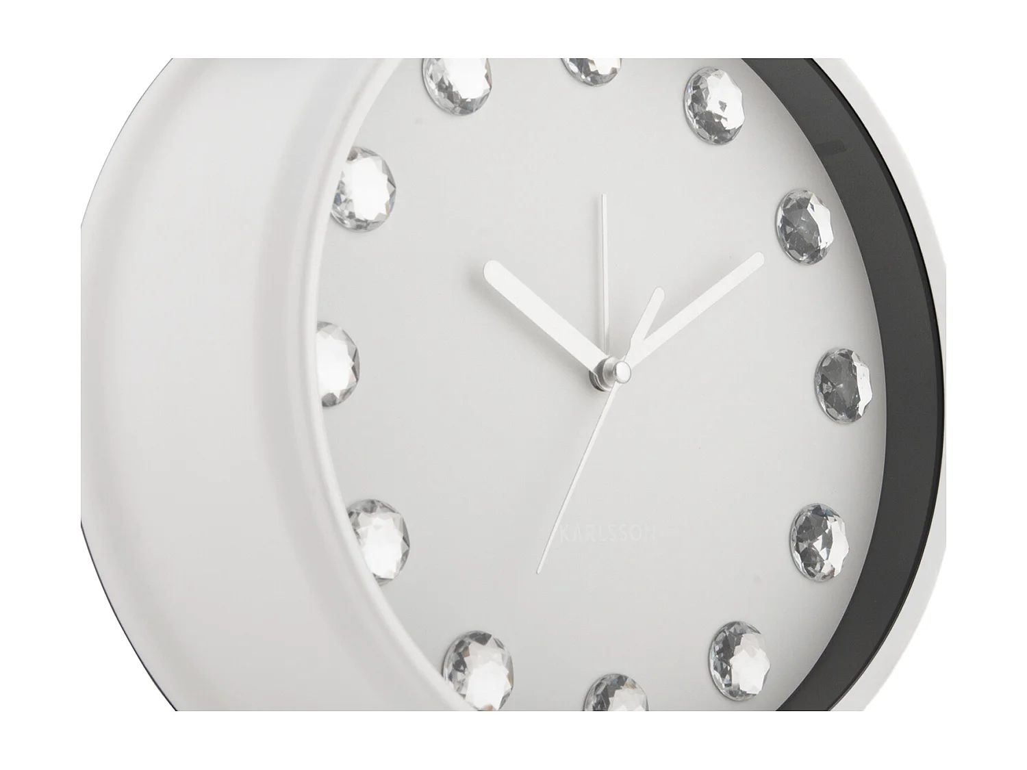 Despertador Glam Diamonds XL - Blanco