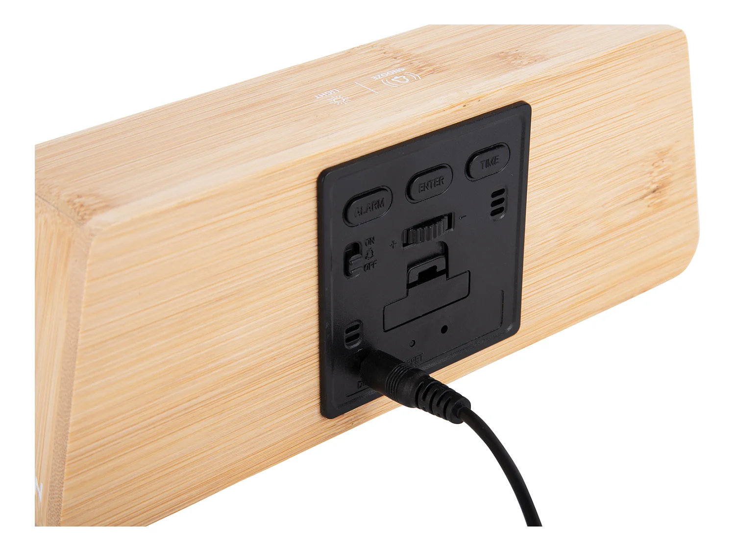 Réveil LED à couleurs changeantes - Bambou