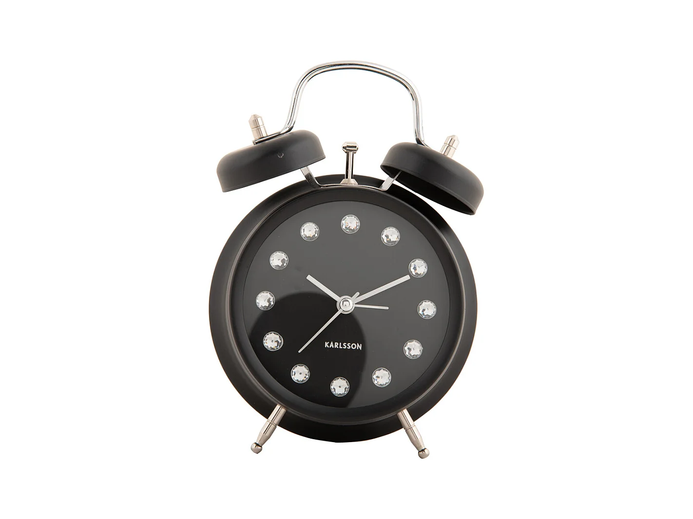 Réveil Glam Diamonds - Noir