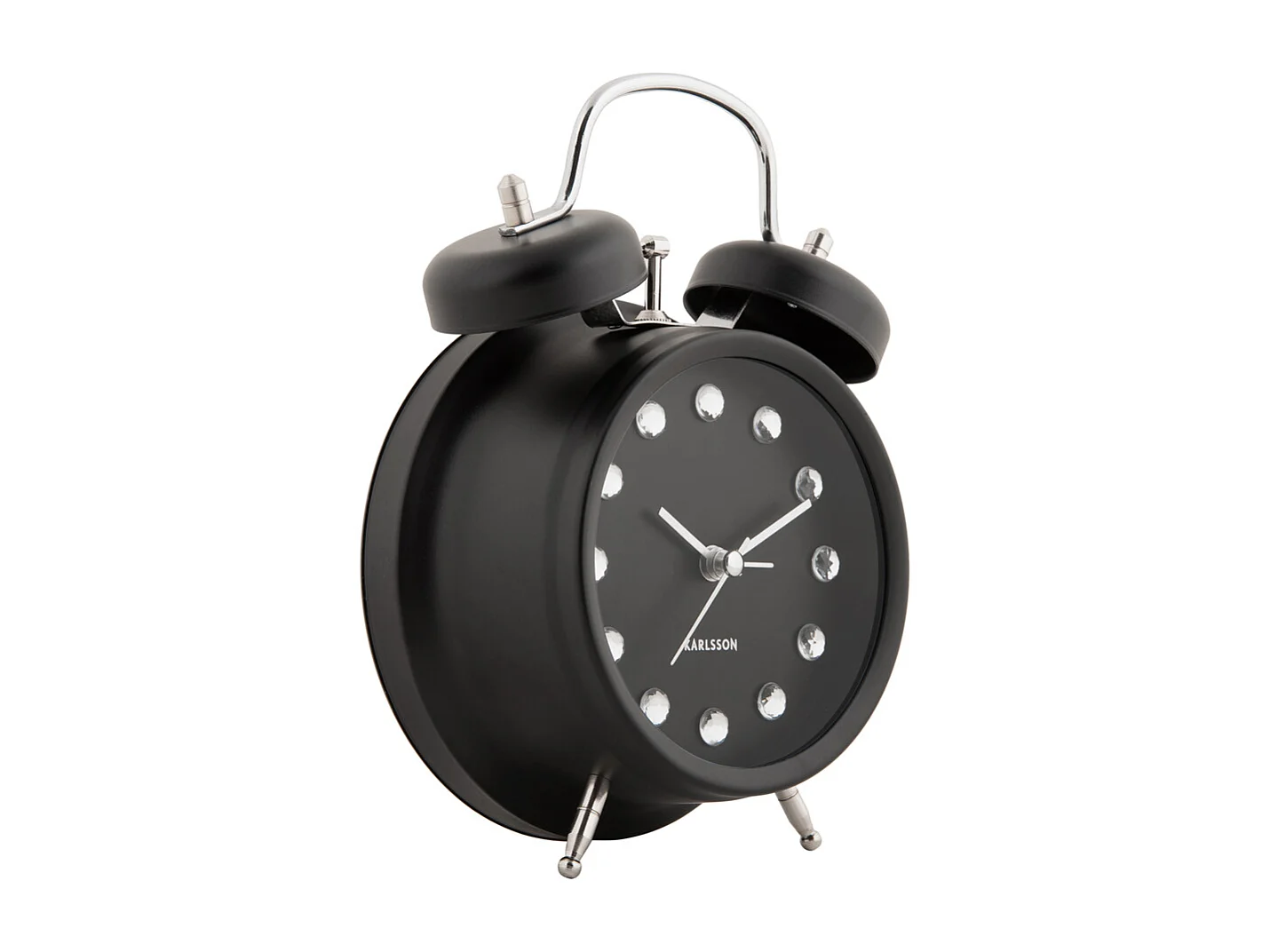 Réveil Glam Diamonds - Noir