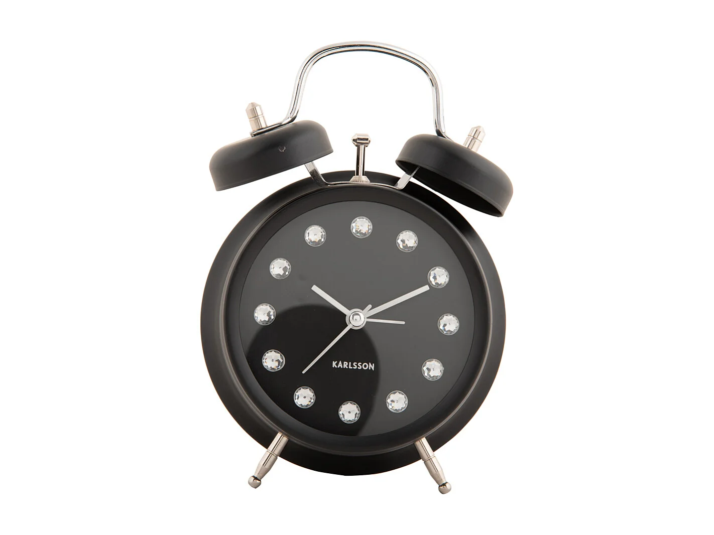 Réveil Glam Diamonds - Noir