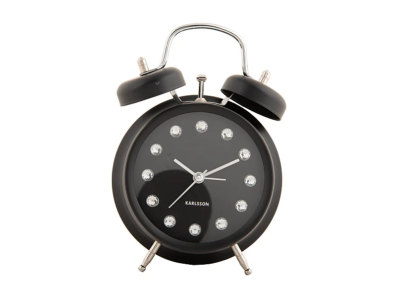 Réveil Glam Diamonds - Noir