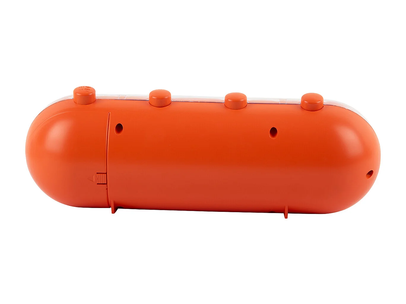 Réveil rétro tube calendrier Flip - Orange vif