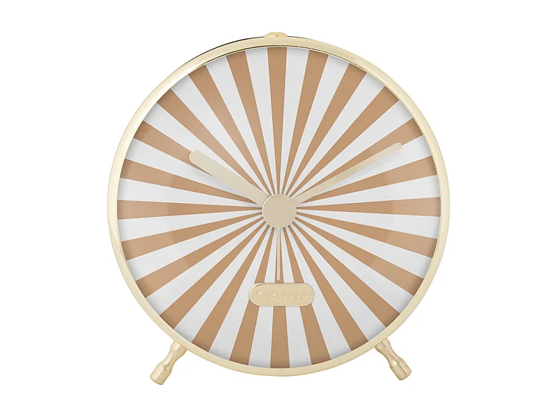 Réveil Candy Swirl - Marron doux et blanc