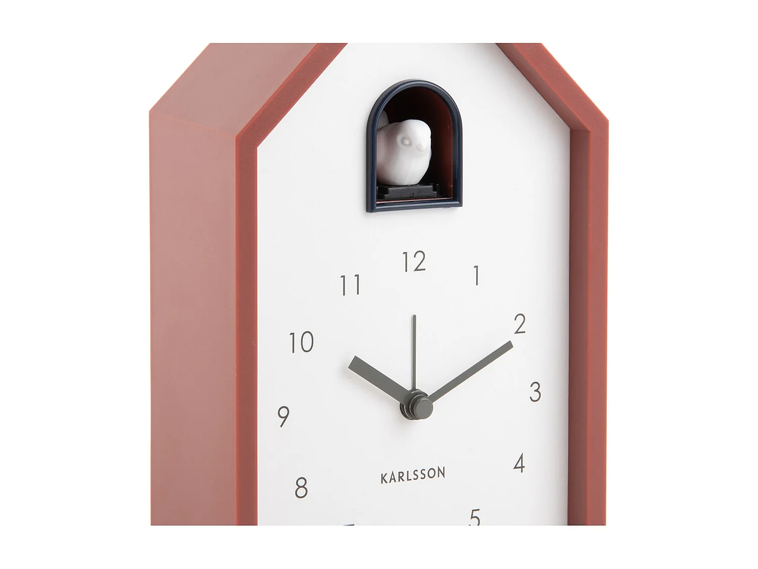 Wekker Modern Cuckoo - Rode oker