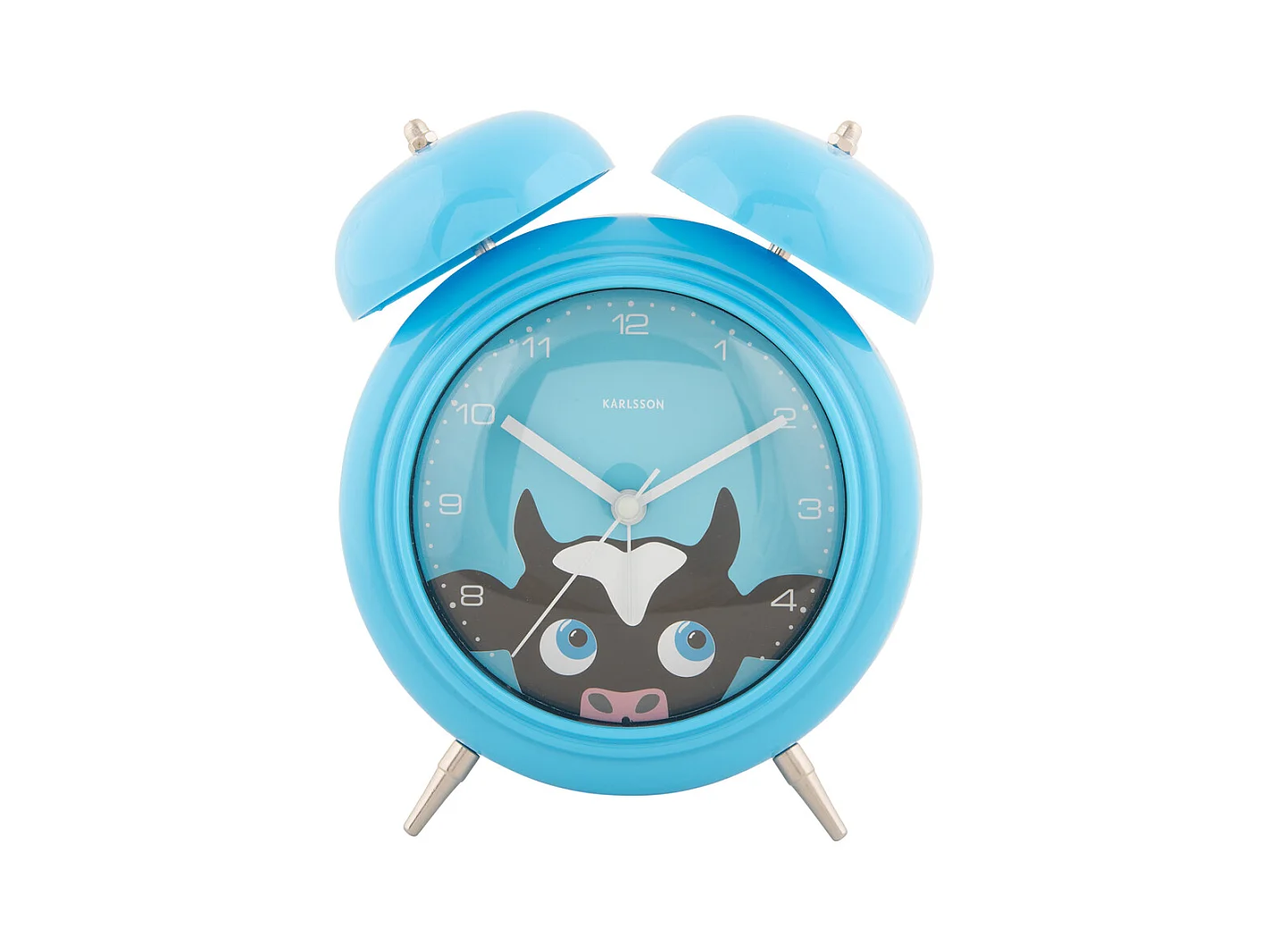 Réveil Peekaboo Cow - Bleu