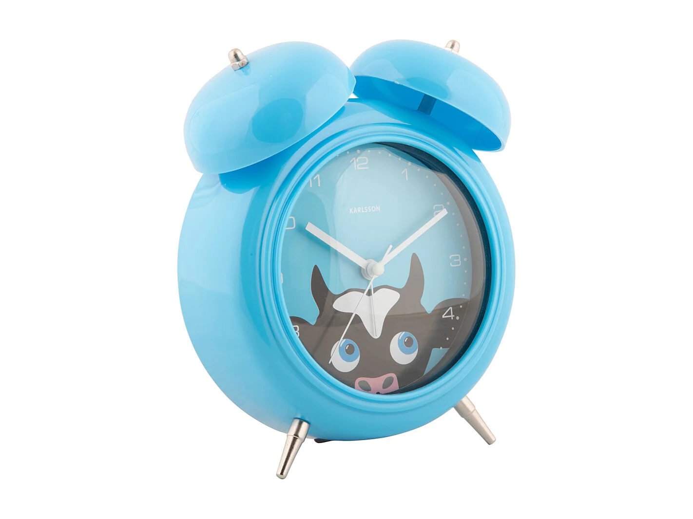 Réveil Peekaboo Cow - Bleu