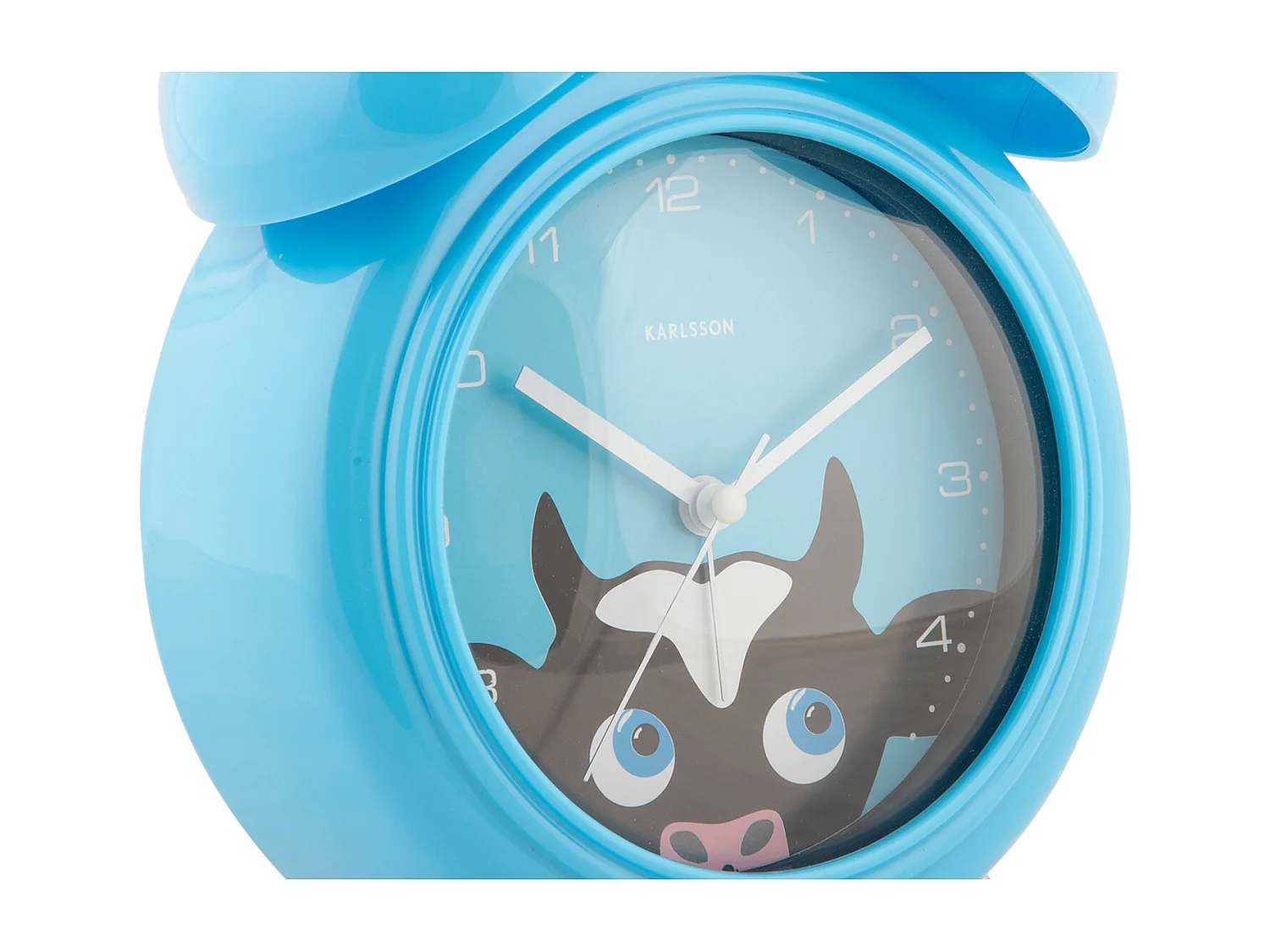 Réveil Peekaboo Cow - Bleu