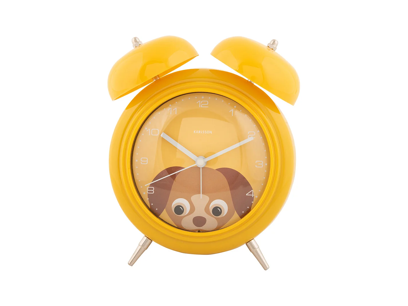 Reloj despertador Peekaboo Dog - Amarillo