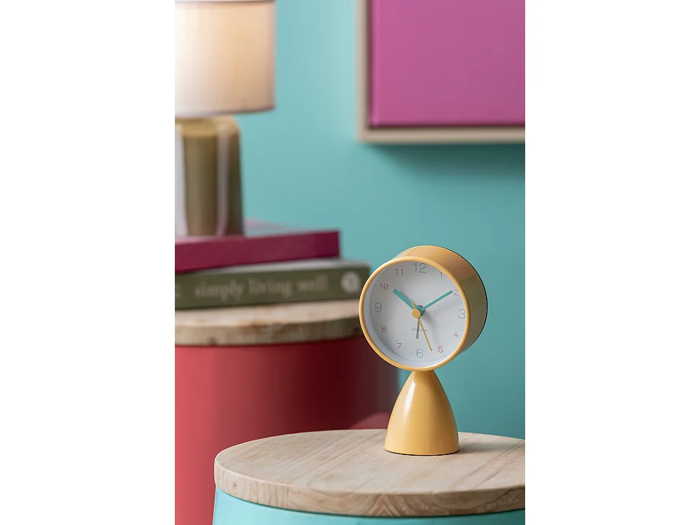 Wekker Funky Vibes - Heldergeel