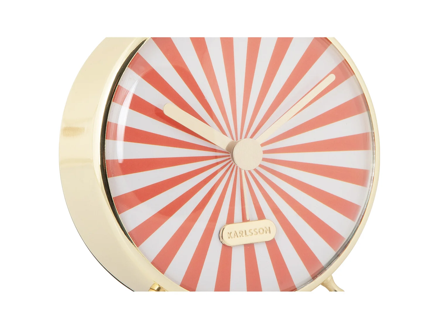 Réveil Candy Swirl - Orange vif et blanc