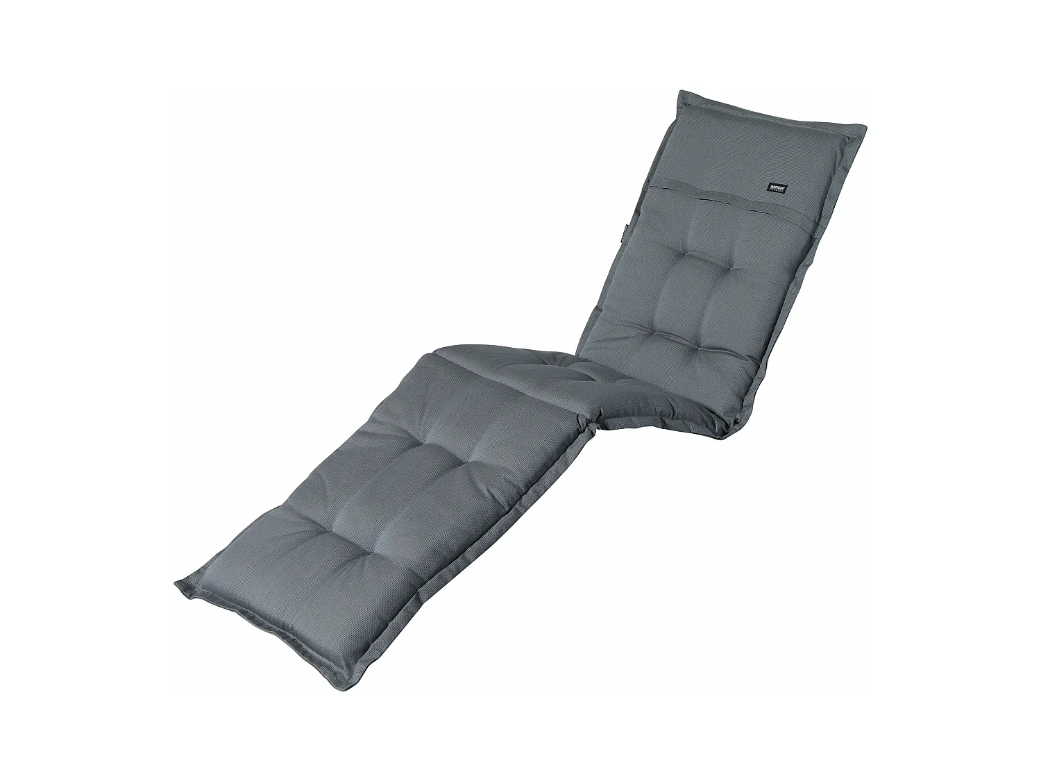 Coussin de chaise longue Rib gris - Env. 200x65 cm