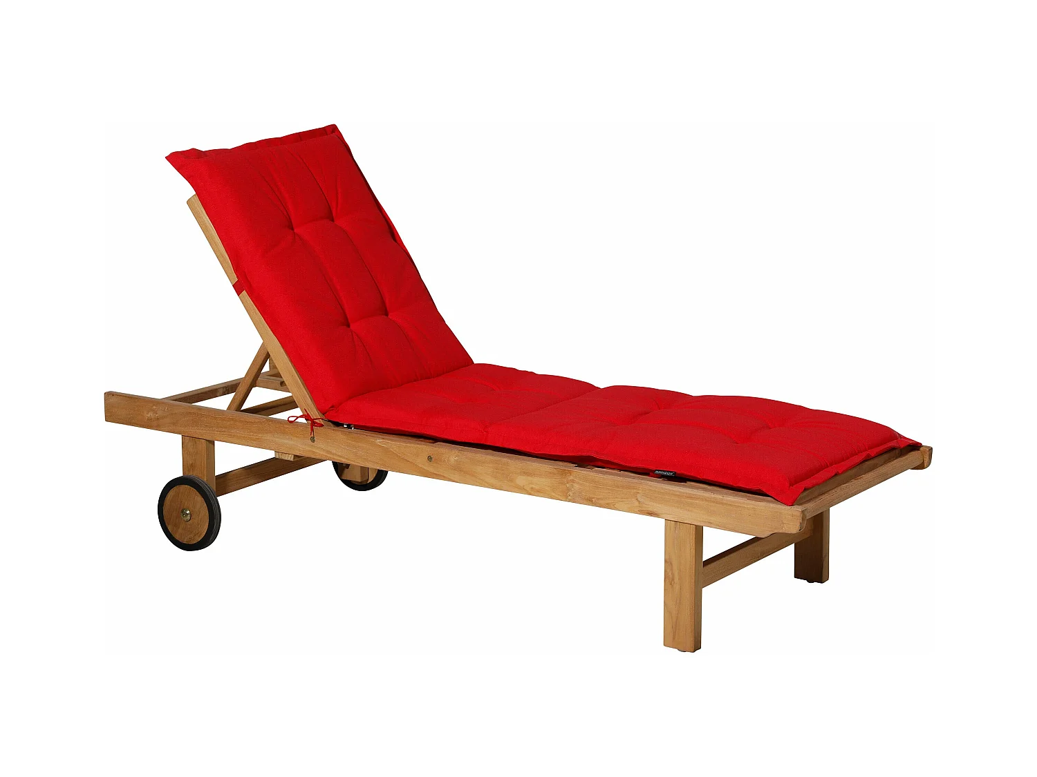 Coussin de chaise longue Panama rouge - Env. 200x65 cm