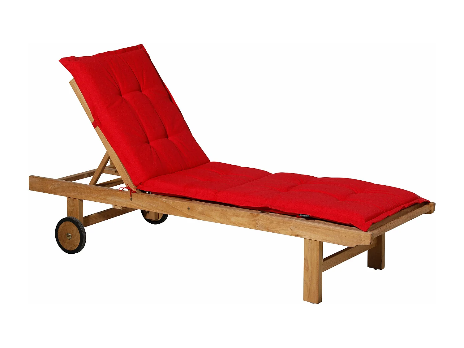 Coussin de chaise longue Panama rouge - Env. 200x65 cm