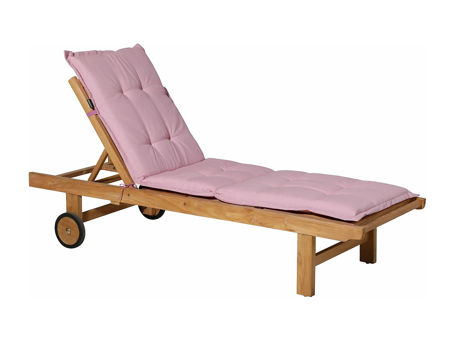 Coussin de chaise longue Panama rose tendre - Env. 200x65 cm