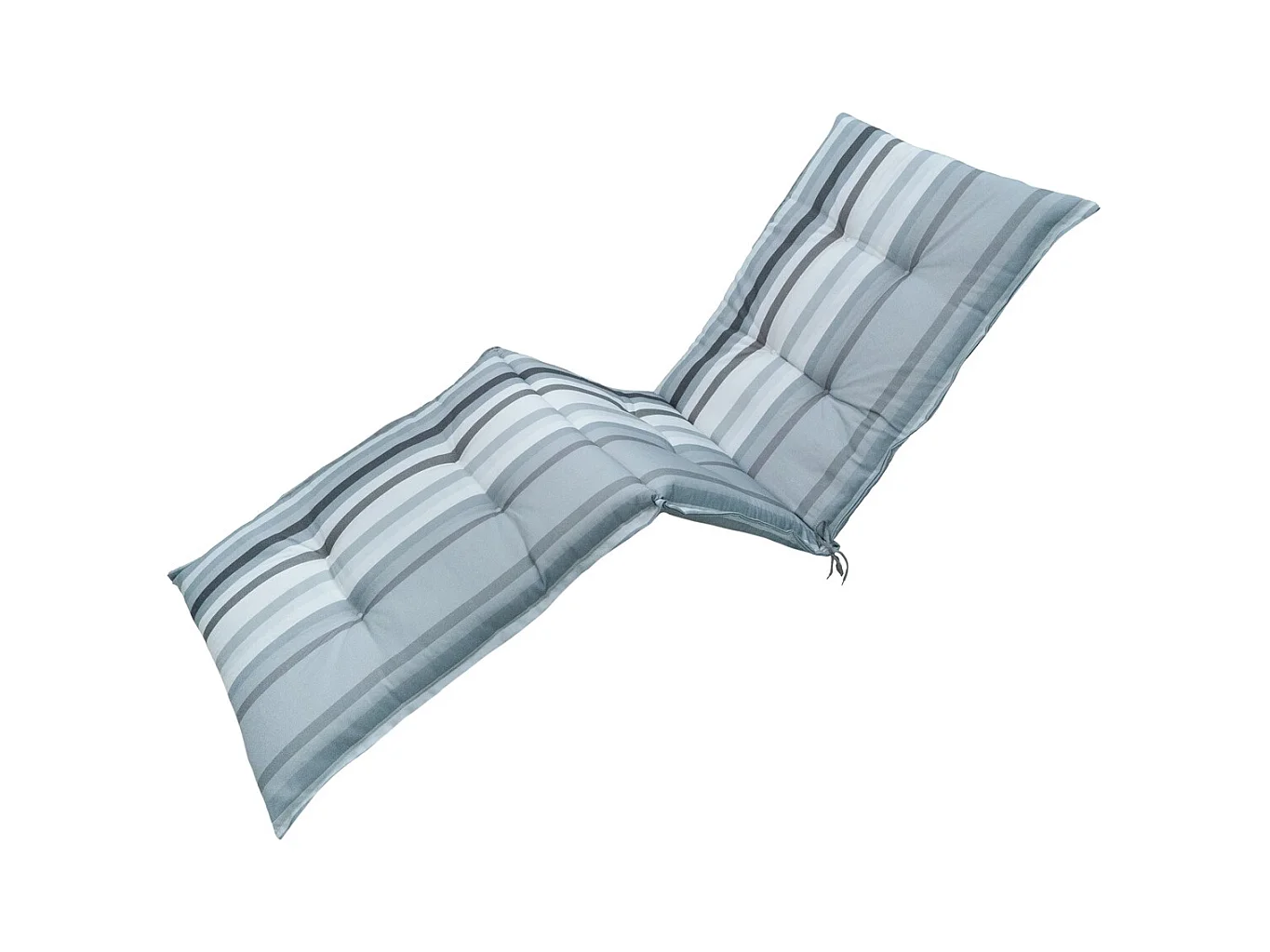 Coussin de chaise longue Righe gris - Env. 200x65 cm