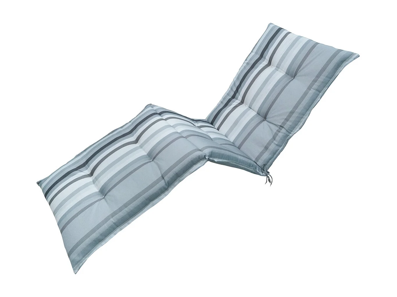 Coussin de chaise longue Righe gris - Env. 200x65 cm