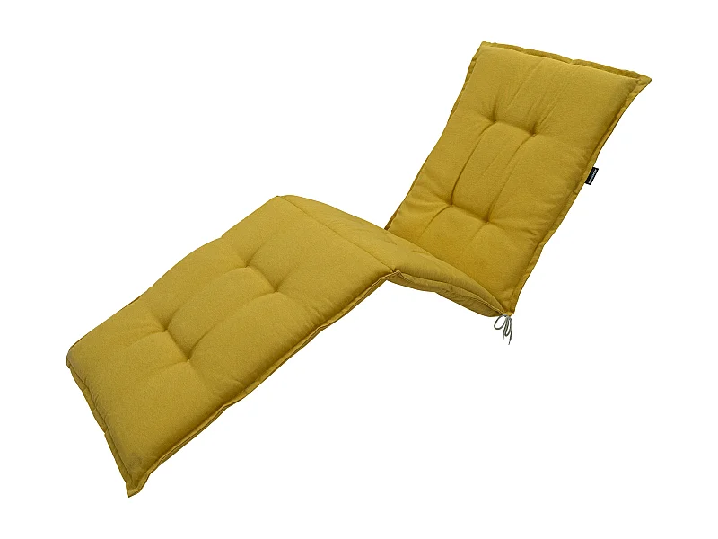 Cojín para tumbona color mostaza Panamá - Aprox. 200x65 cm