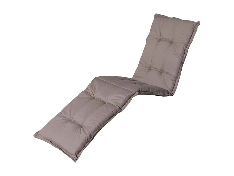 Coussin de chaise longue Basic taupe - Env. 200x65 cm